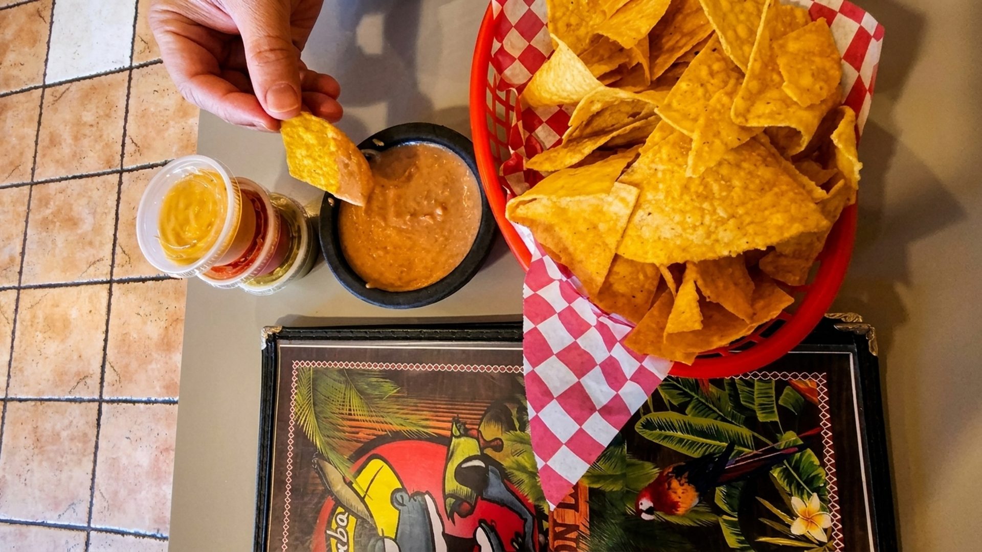 Self-serve salsa bar